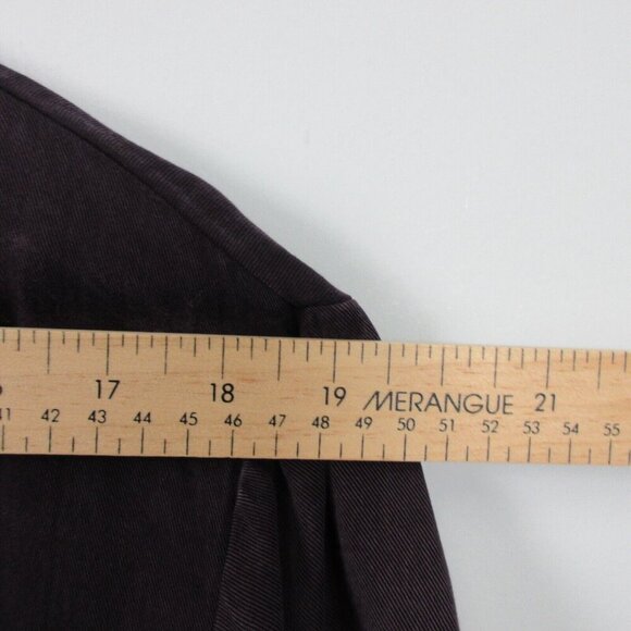 Bryn Walker Button Front Tencel Shirt Women L Purple Blouse Casual Lagenlook 400 - Picture 8 of 10